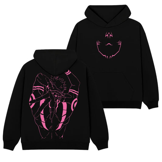 Sukuna Polera (Capucha + Bolsillo) - Jujutsu Kaisen