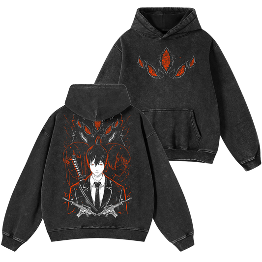 Aki Polera (Capucha + Bolsillo) - Chainsaw Man