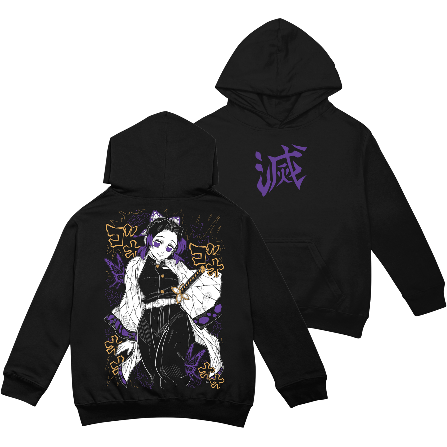 Shinobu Hashira (Capucha + Bolsillo) - Kimetsu No Yaiba (Demon Slayer)