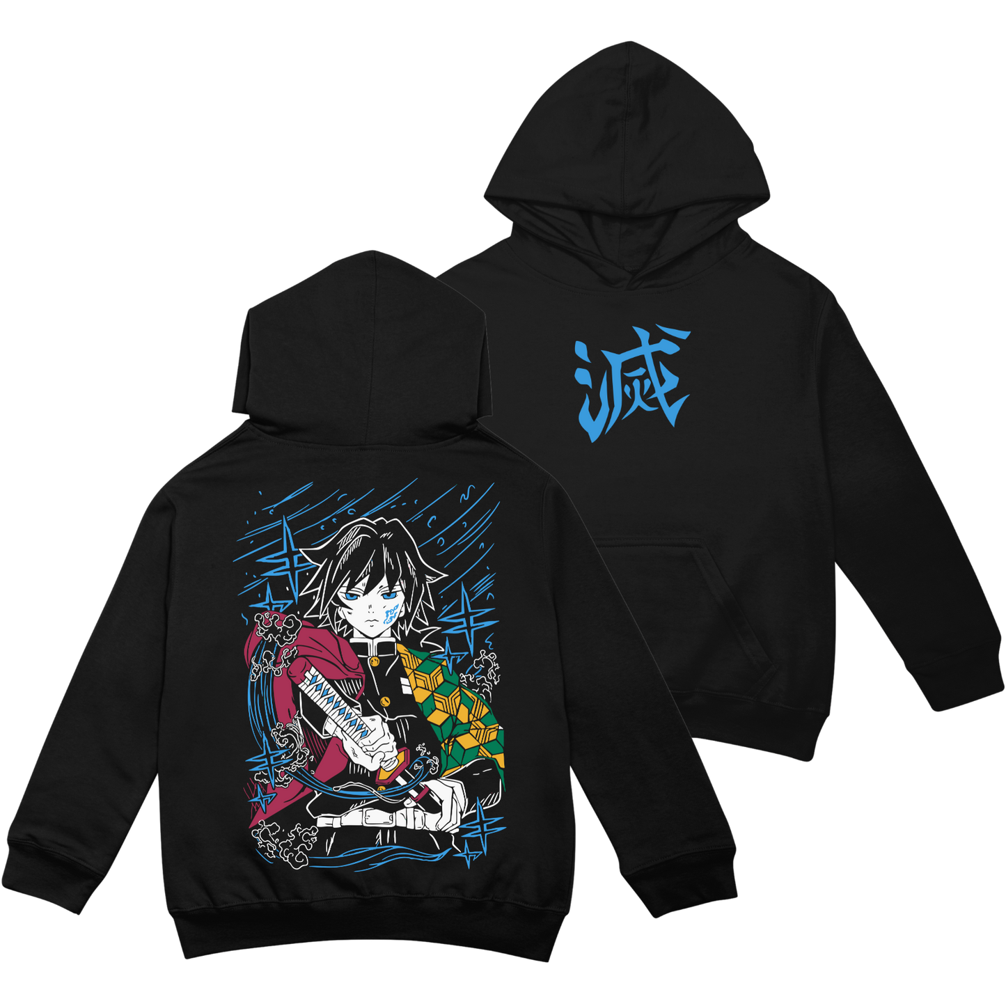 Tomioka Hashira (Capucha + Bolsillo) - Kimetsu No Yaiba (Demon Slayer)