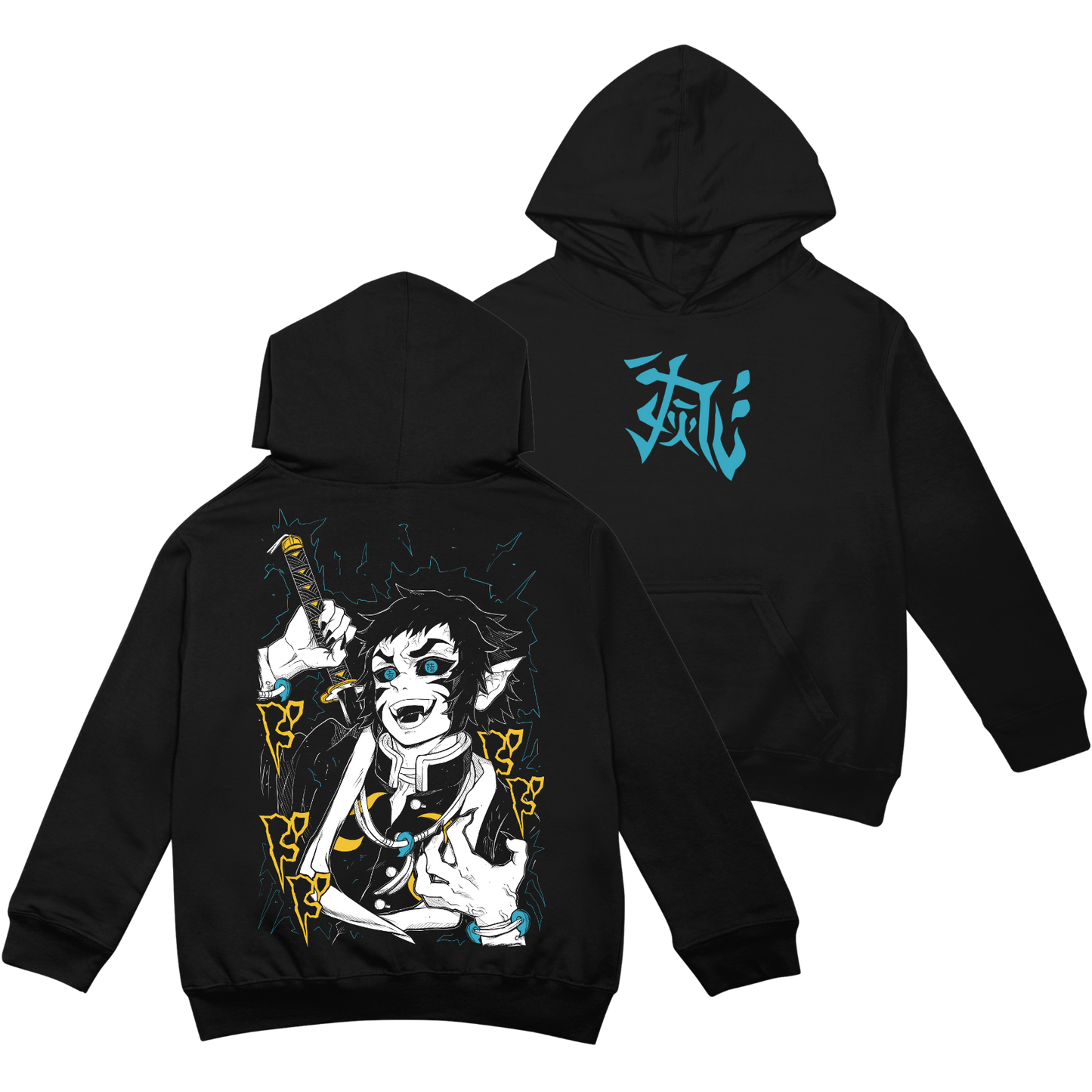 Kaigaku Demon (Capucha + Bolsillo) - Kimetsu No Yaiba (Demon Slayer)