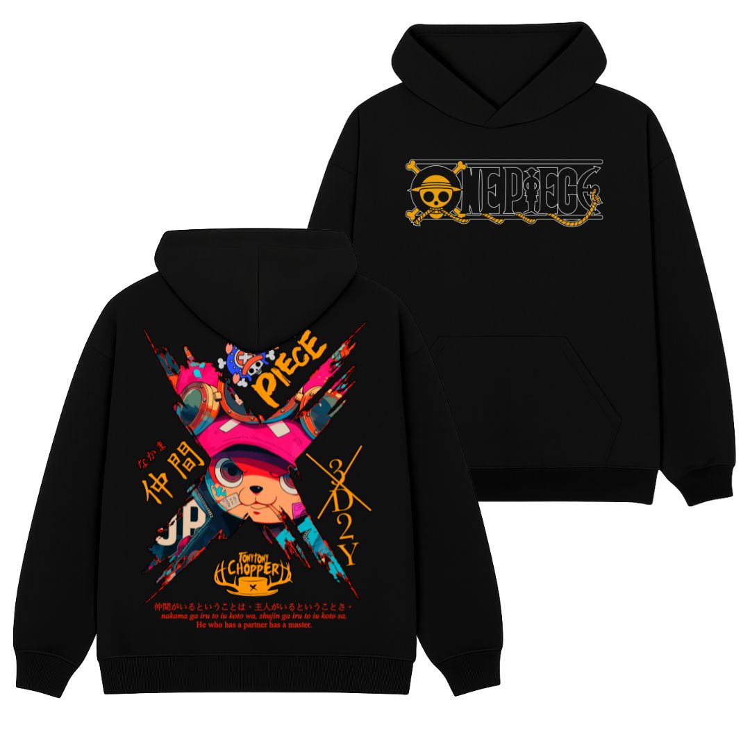 Tony Tony Chopper Polera (Capucha + Bolsillo) - One Piece