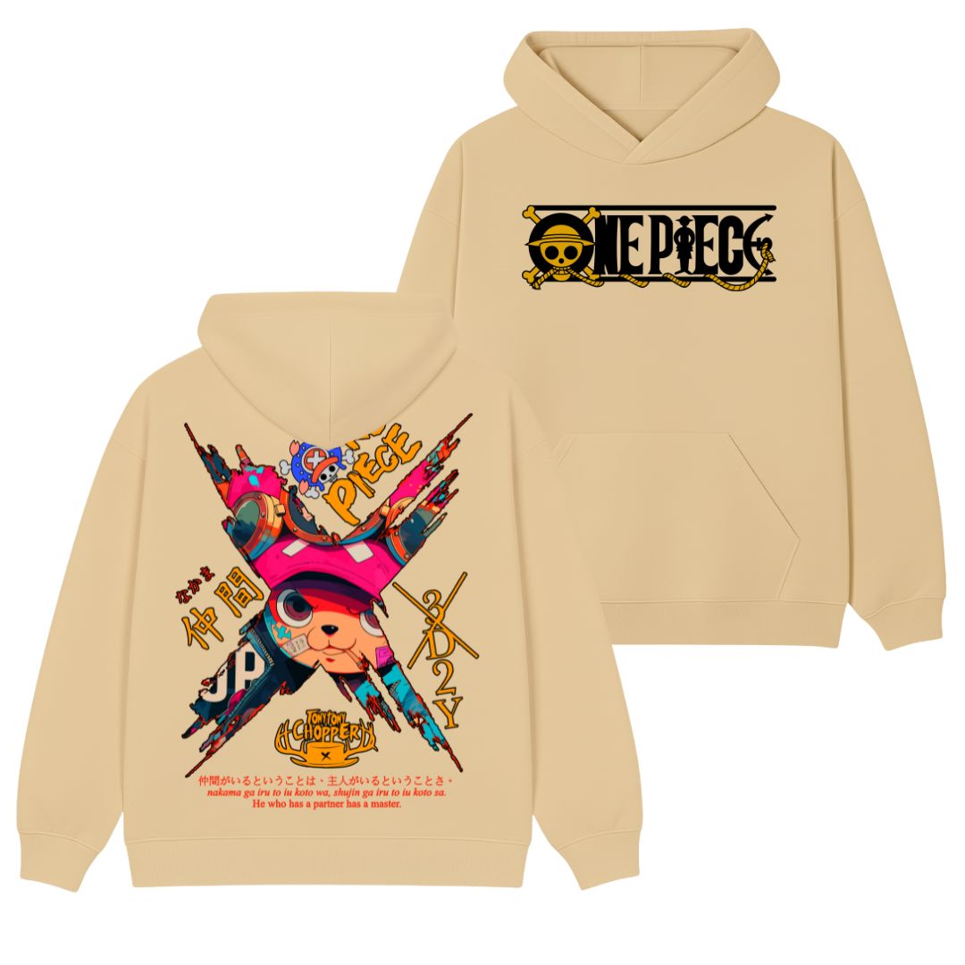 Tony Tony Chopper Polera (Capucha + Bolsillo) - One Piece