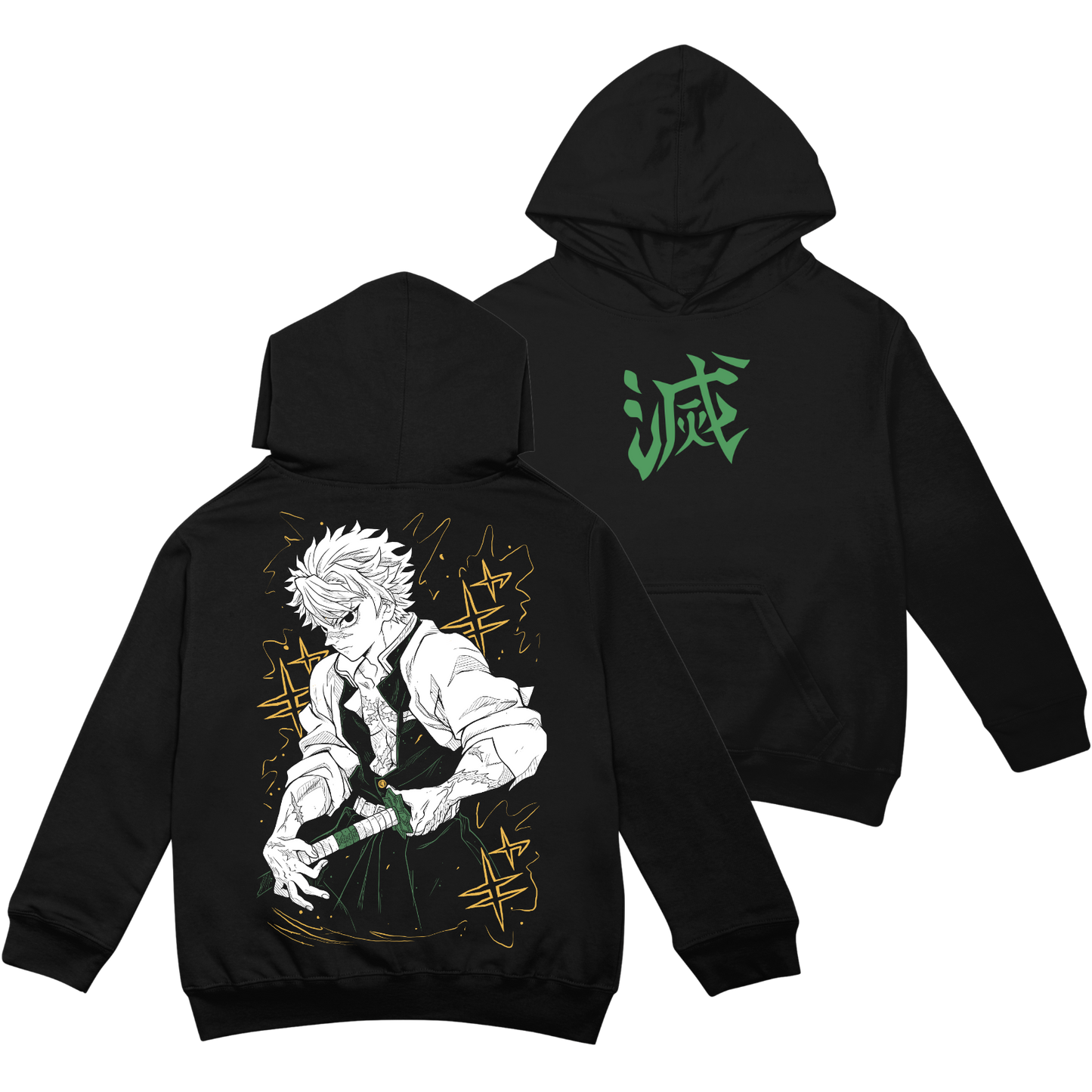 Sanemi Hashira (Capucha + Bolsillo) - Kimetsu No Yaiba (Demon Slayer)