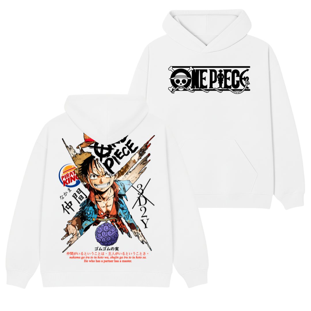 Luffy Polera (Capucha + Bolsillo) - One Piece