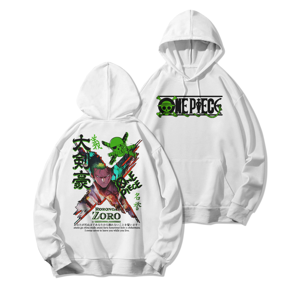 Roronoa Zoro Polera (Capucha + Bolsillo) - One Piece