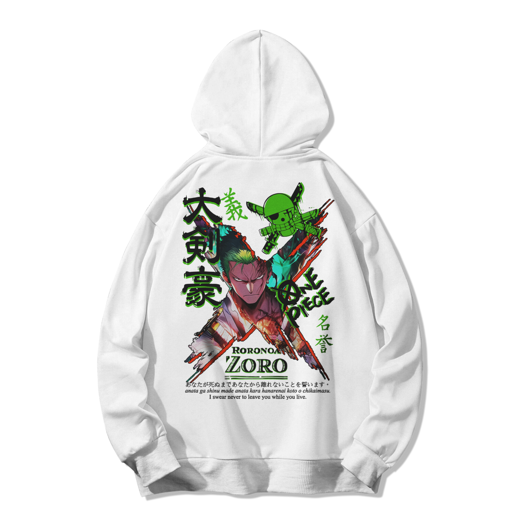 Roronoa Zoro Polera (Capucha + Bolsillo) - One Piece