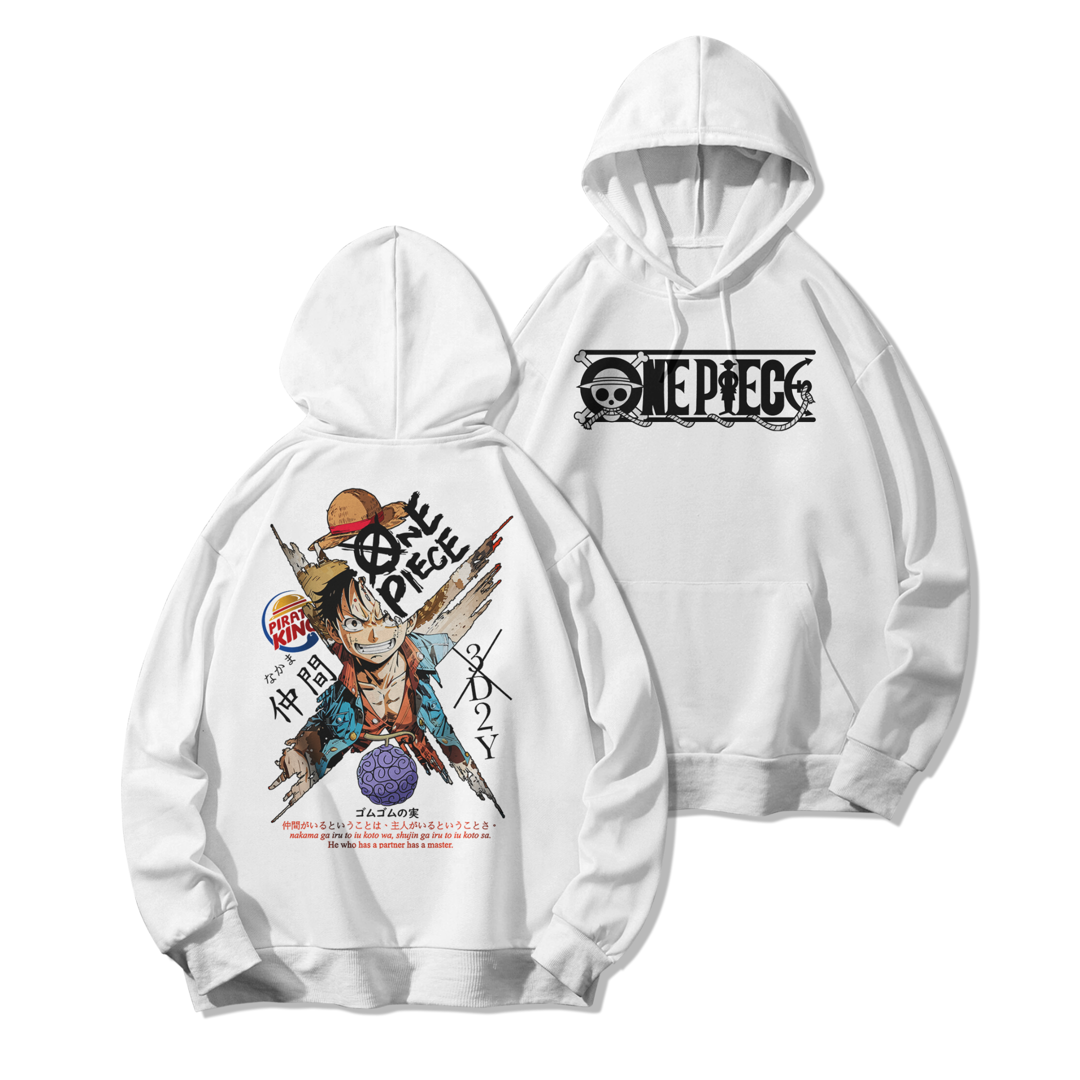 Monkey D. Luffy Polera (Capucha + Bolsillo) - One Piece