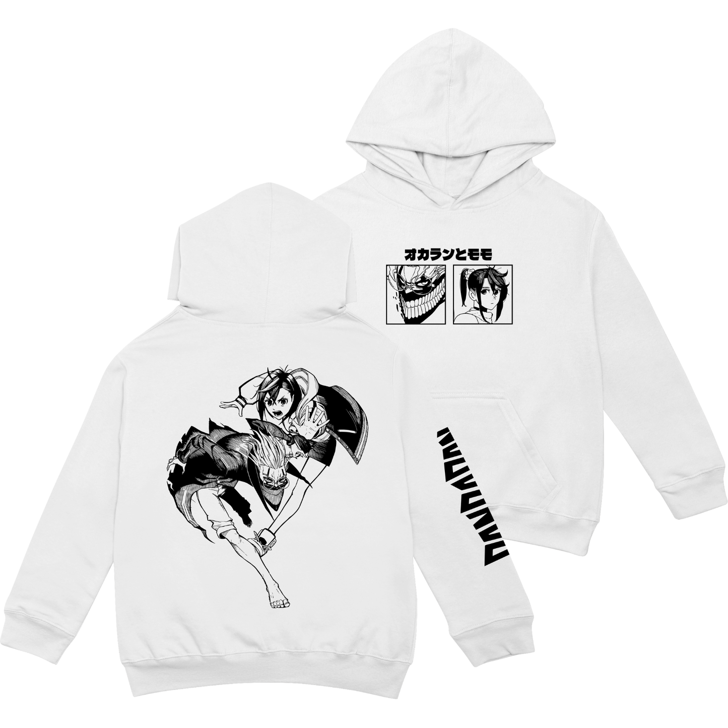 Okarun y Momo Polera (Capucha + Bolsillo) - DanDaDan