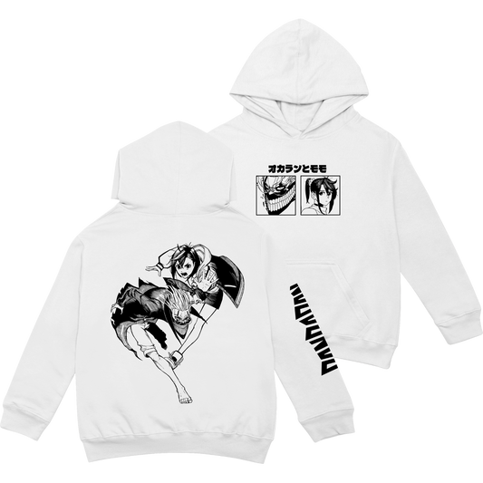 Okarun y Momo Polera (Capucha + Bolsillo) - DanDaDan
