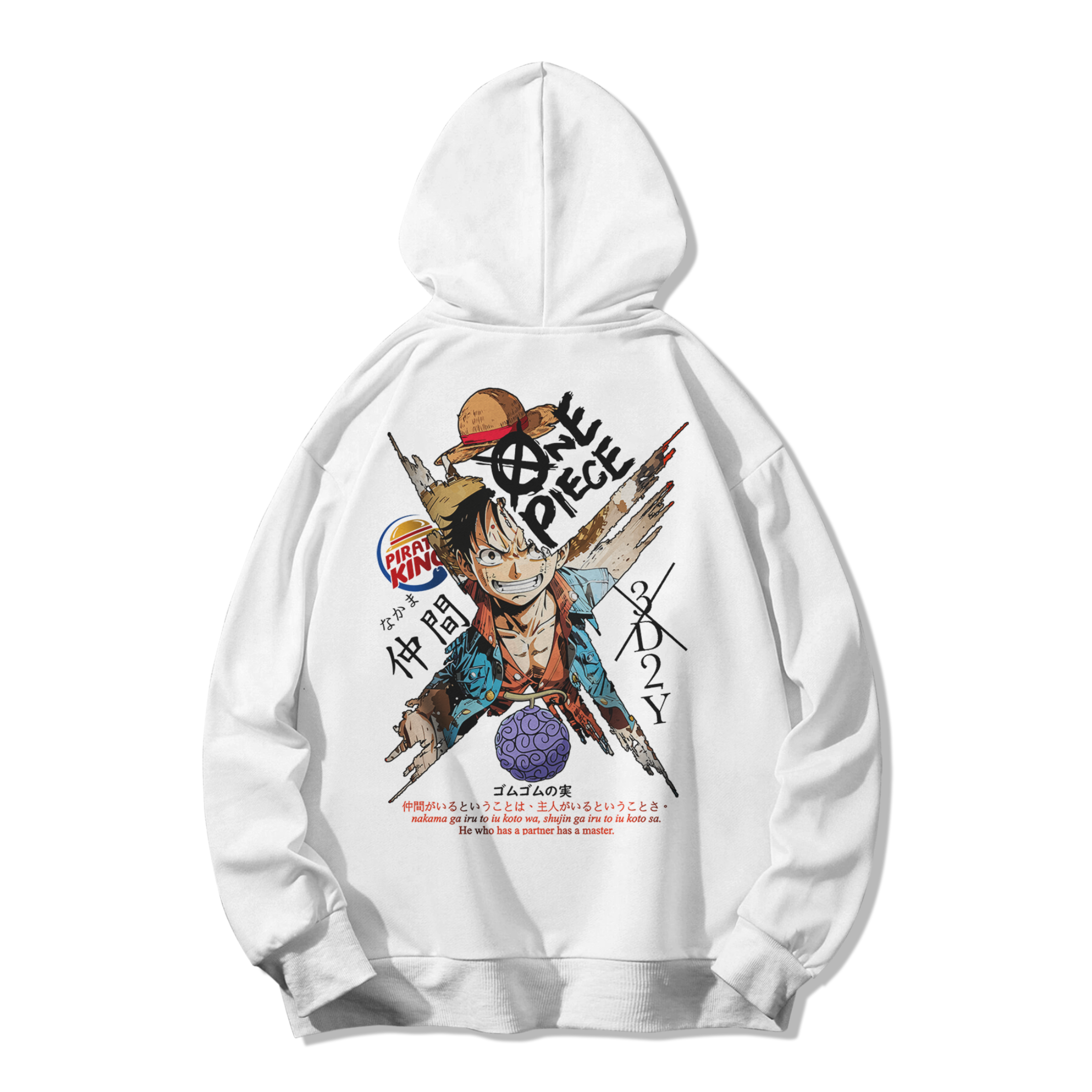 Monkey D. Luffy Polera (Capucha + Bolsillo) - One Piece