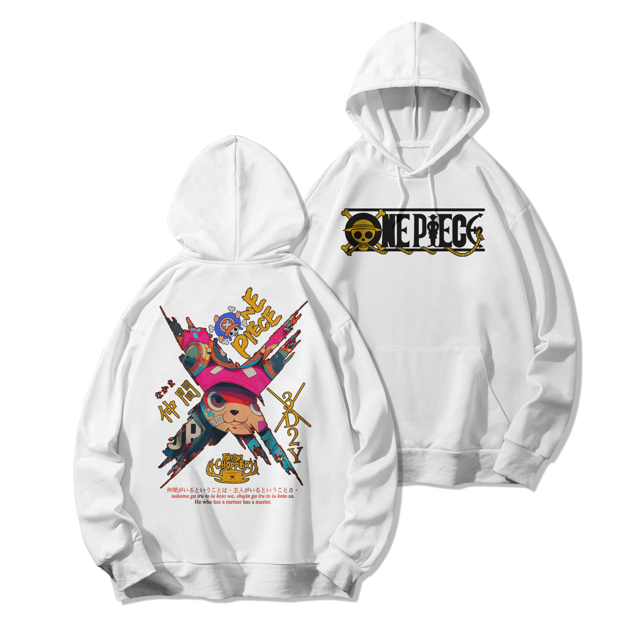 Tony Tony Chopper Polera (Capucha + Bolsillo) - One Piece