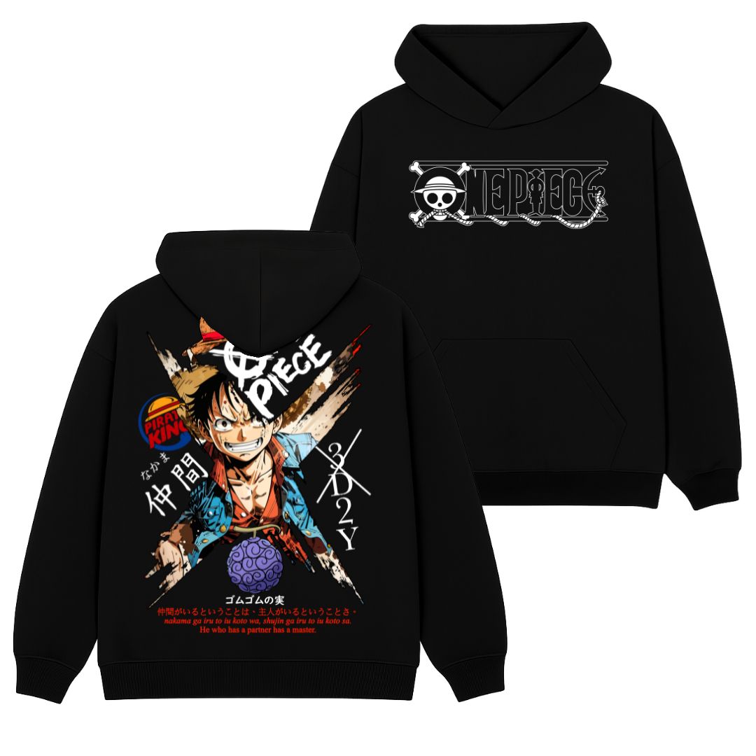 Luffy Polera (Capucha + Bolsillo) - One Piece