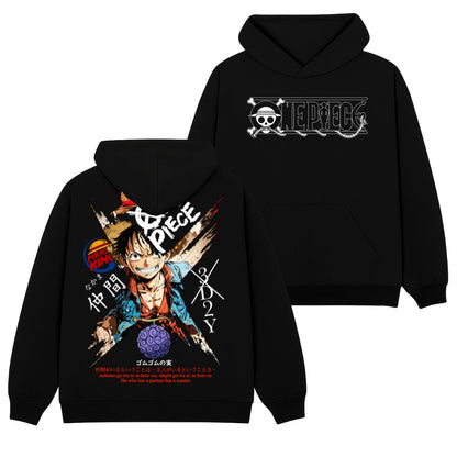 Luffy Polera (Capucha + Bolsillo) - One Piece