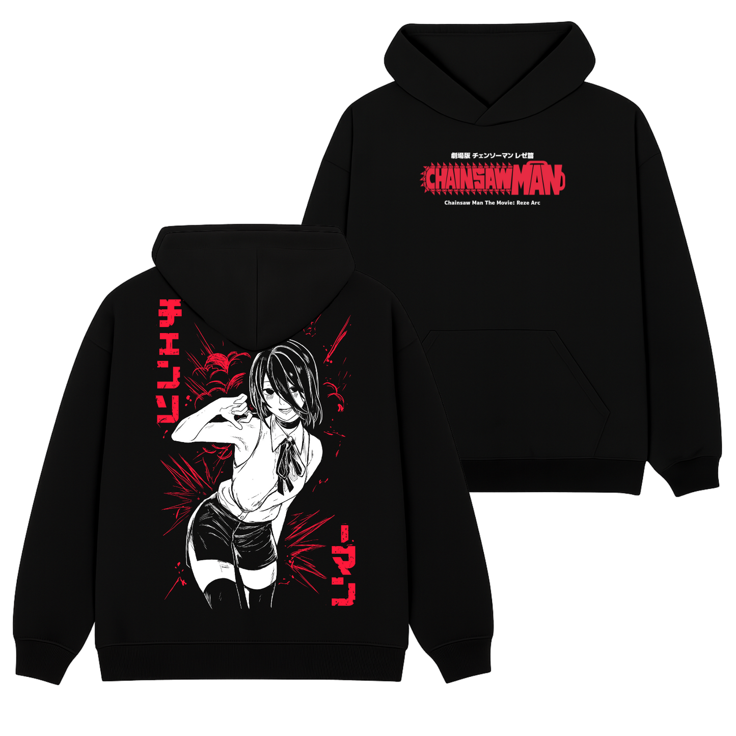 Reze Polera (Capucha + Bolsillo) - Chainsaw Man