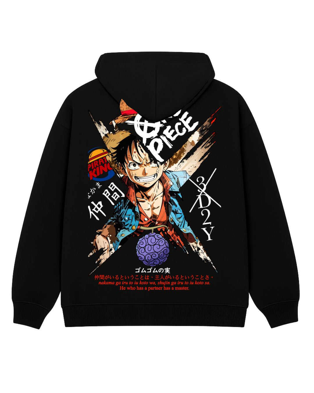 LUFFY PIRATE KING POLERA