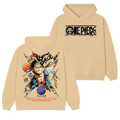 Luffy Polera (Capucha + Bolsillo) - One Piece