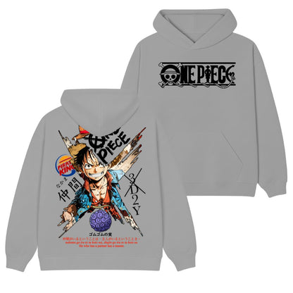 Luffy Polera (Capucha + Bolsillo) - One Piece