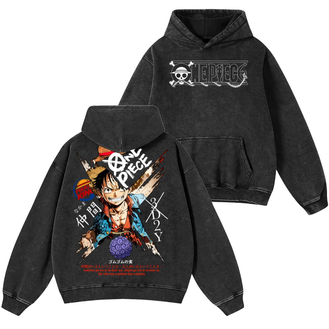 Luffy Polera (Capucha + Bolsillo) - One Piece