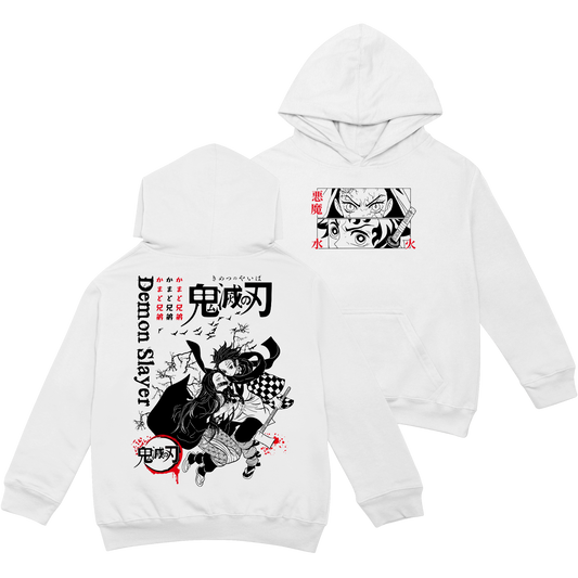 Tanjiro x Nezuko Polera (Capucha + Bolsillo) - Kimetsu No Yaiba (Demon Slayer)