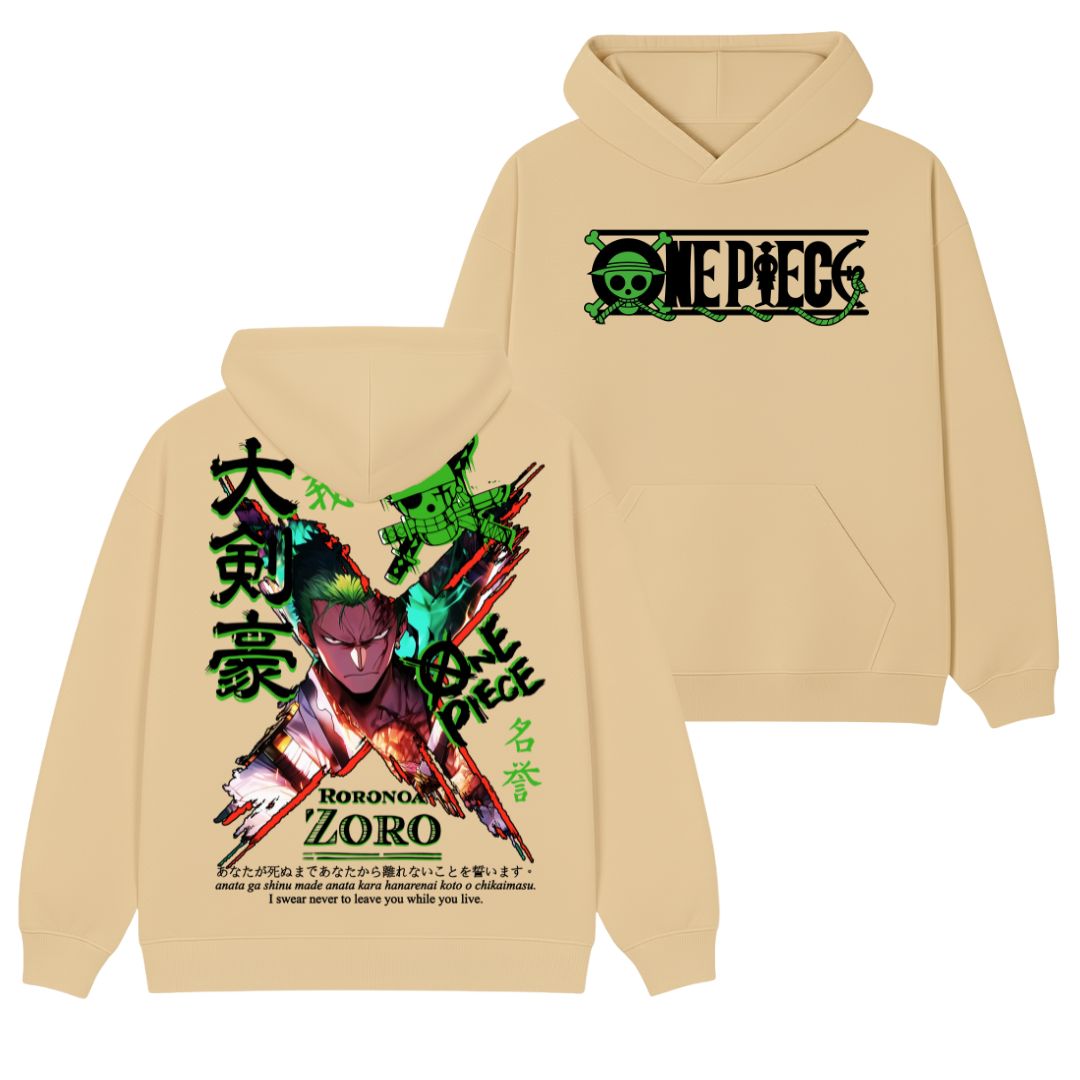 Zoro Polera (Capucha + Bolsillo) - One Piece