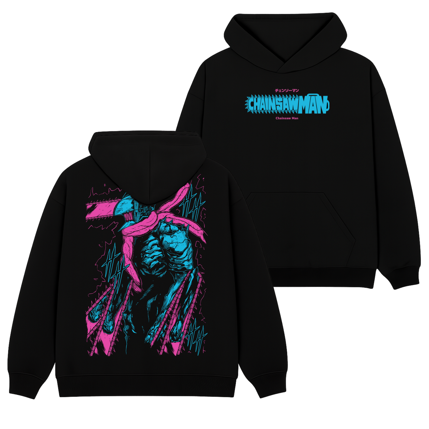 Chainsaw Man Polera (Capucha + Bolsillo) - Chainsaw Man