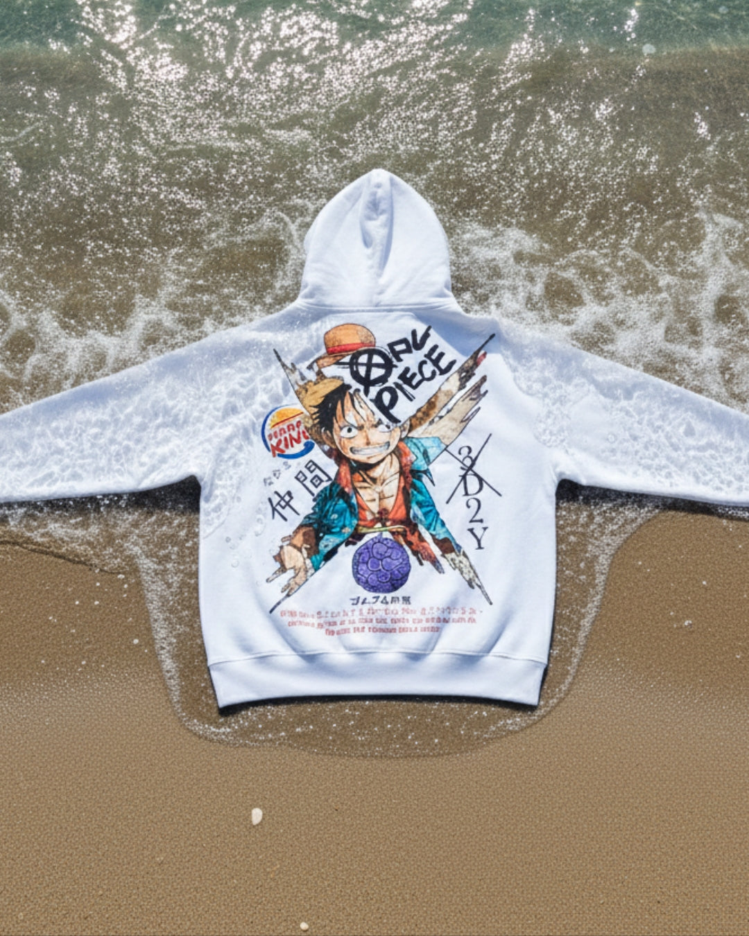 Luffy Polera (Capucha + Bolsillo) - One Piece