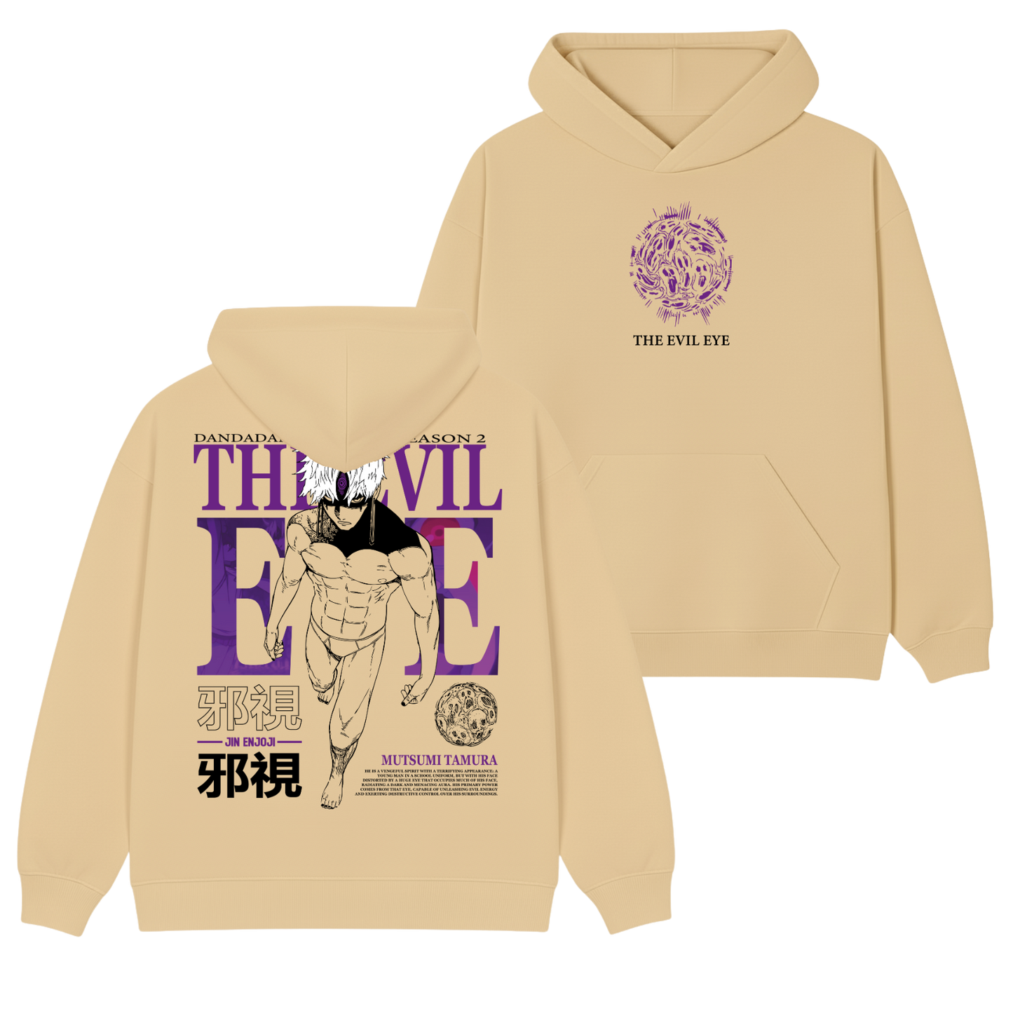 Evil Eye Polera (Capucha + Bolsillo) - DanDaDan