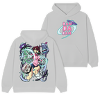 Momo vs Aliens Polera (Capucha + Bolsillo) - DanDaDan
