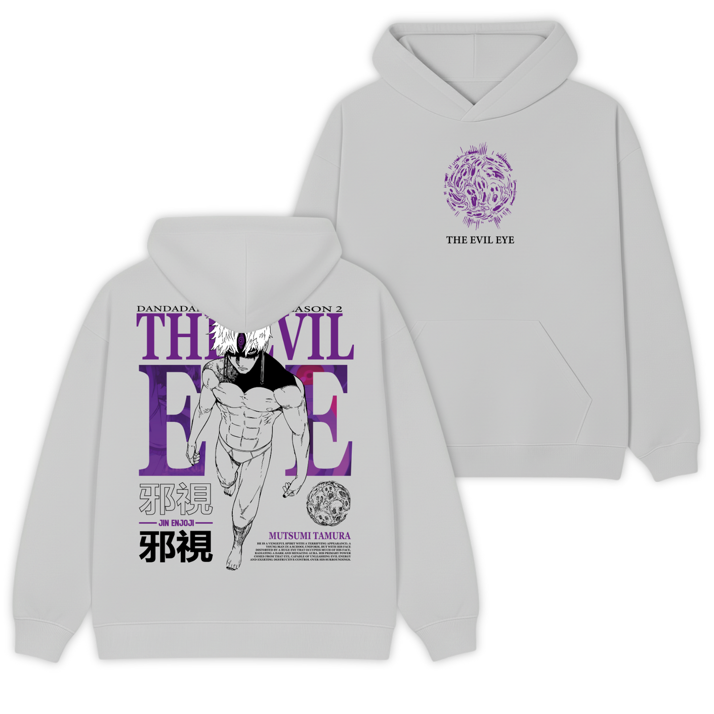 Evil Eye Polera (Capucha + Bolsillo) - DanDaDan